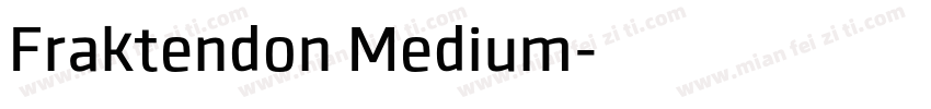 Fraktendon Medium字体转换